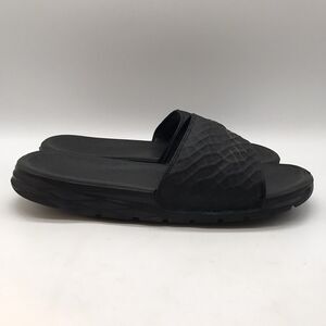 Nike Benassi Solarsoft Men's 9 Slides Black Anthracite Sport Sandals 705474-091